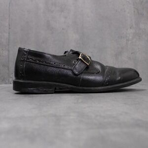 Y2K 2000's 00's VH Shoes Black Monk Strap Derby Dress Shoes